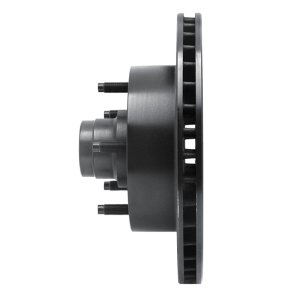 Ford E-150 Club Wagon Brake Rotor (1) - Front Right - R1 Concepts - Drilled & Slotted - Black - `94-`03